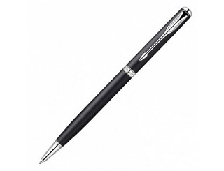 Ручка шариковая Parker Sonnet Slim K429, цвет MattBlack CT, стержень Mblack 1