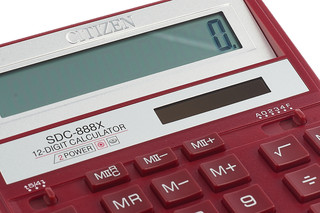 Настольный калькулятор Citizen SDC-888XRD, бордовый 2