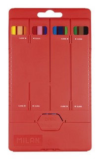 Карандаши 12 цветов, трёхгранные, в пластиковом футляре-подставке 2