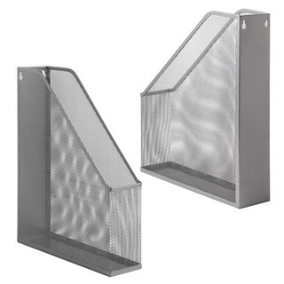 Лоток вертикальный для бумаг BRAUBERG 'Germanium' (250х72х315 мм), металлический, серебряный, 231949 2