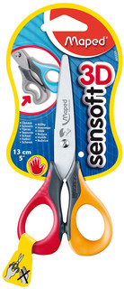 Ножницы Maped детские 'Sensoft', для левшей, 13 см, двуцветные, ассорти