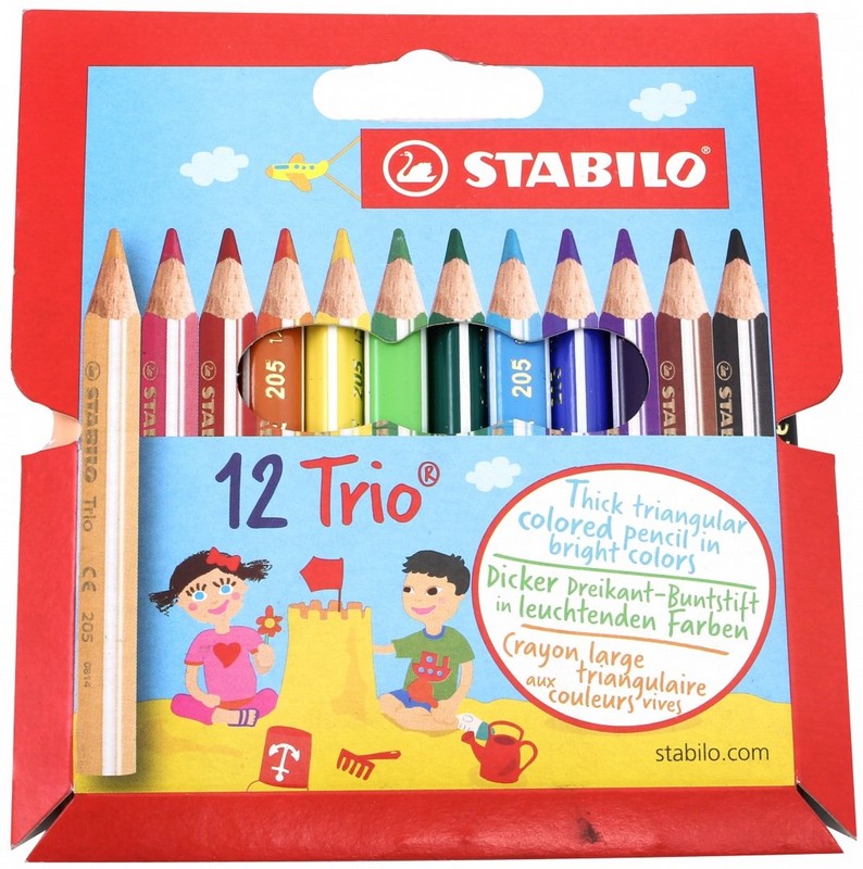 Трио цвета. Стабило цветные карандаши трехгранные 12. Цветные карандаши Stabilo Trio Jumbo. Карандаши цветные Trio трехгранные утолщенные 18 цвета Stabilo. Карандаши Стабило трехгранные утолщенные.