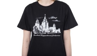 Футболка с видом главного здания МГУ имени М.В. Ломоносова 2