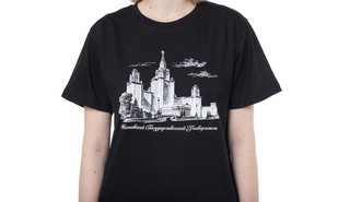 Футболка с видом главного здания МГУ имени М.В. Ломоносова 2