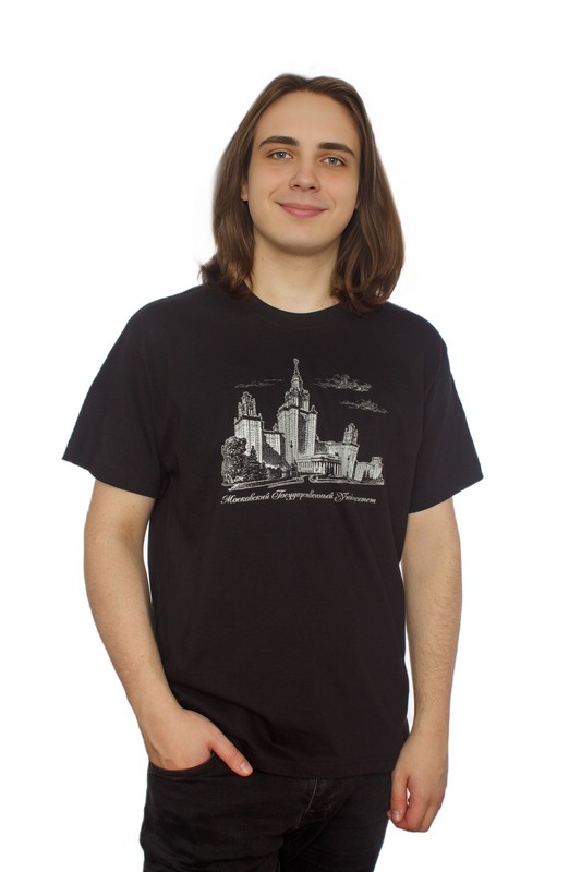 Футболка с видом главного здания МГУ имени М.В. Ломоносова