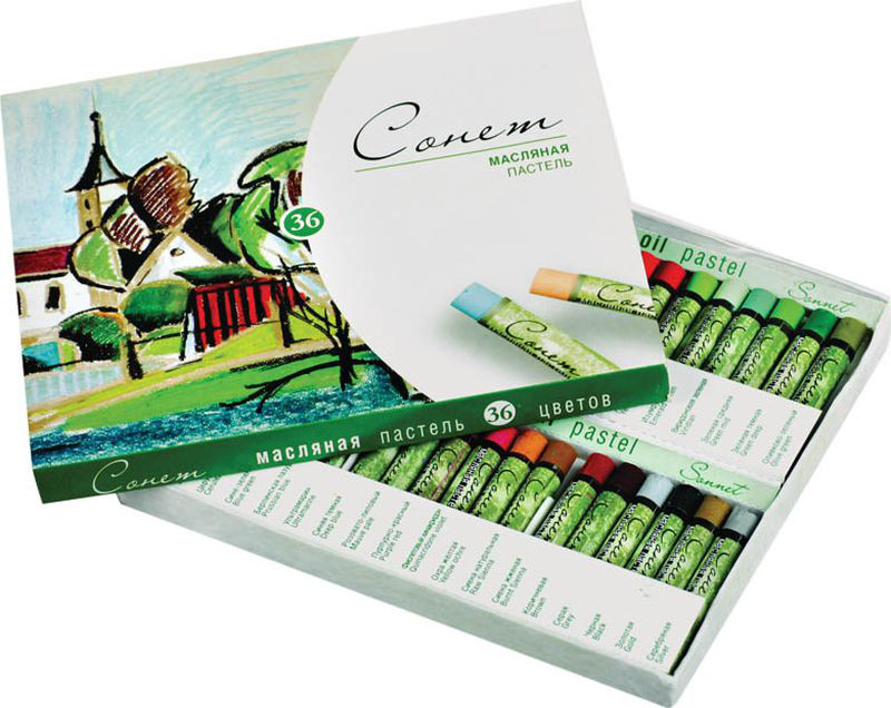 Пастель масляная Сонет 36 цветов