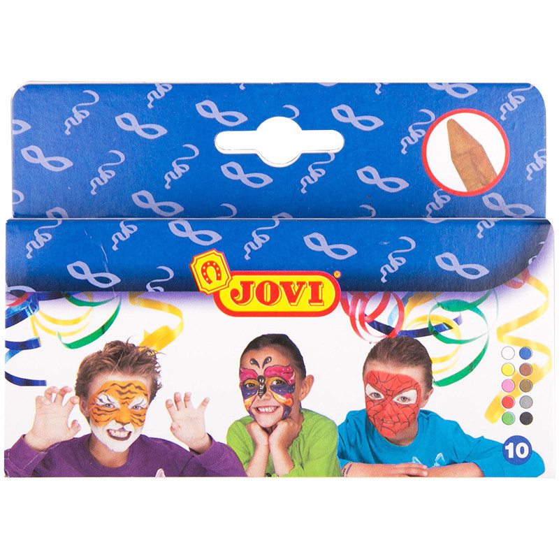 Набор красок для грима 'Jovi', 10 цветов