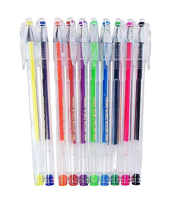 Набор гелевых ручек Crown, 10 шт