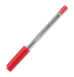 Ручка шариковая Schneider 'Tops 505 M' красная, 1,0мм, прозрачный корпус