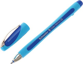 Ручка шариковая Schneider 'Slider Memo XB' синяя, 1.4 мм, грип 2