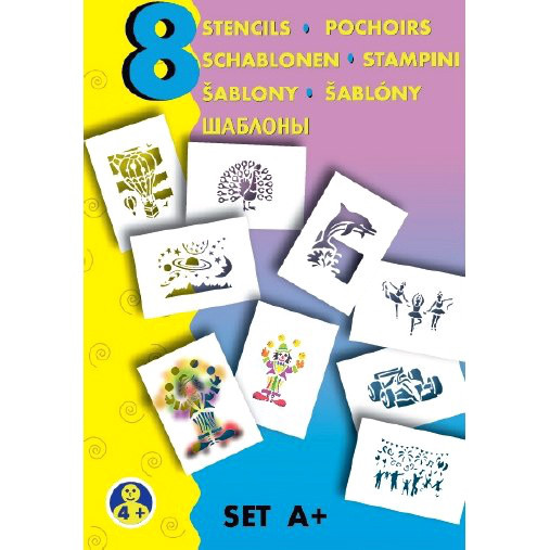 Шаблоны для фломастеров BloPens комплект A+ 'Праздник' ColorWorkshop
