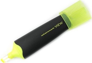 Текстовыделитель Uni VIEW USP-200, 1.0-5.0 мм, желтый 2
