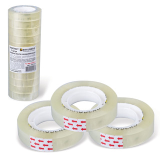 Клейкая лента канцелярские BRAUBERG,1 рулончик