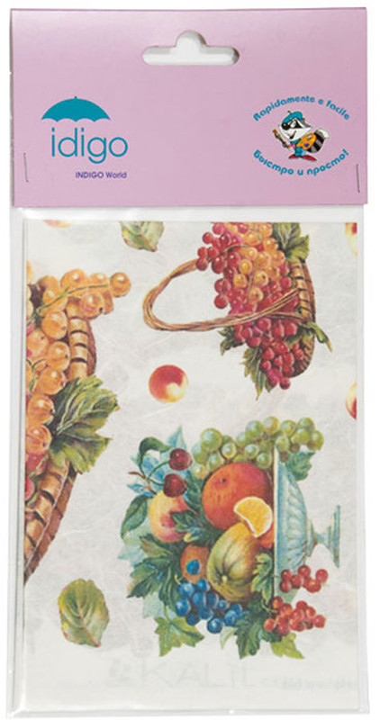 Декупажная карта на рисовой бумаге 'Фрукты', 32 x 45 см Idigo