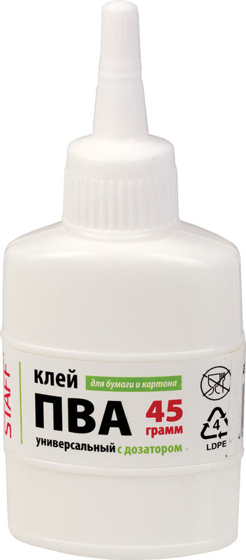 Клей ПВА Staff евро, 45 г