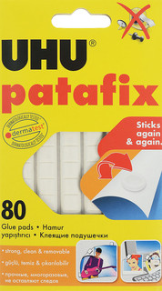 Клеящие подушечки UHU 'Patafix', цвет: белый, 80 шт