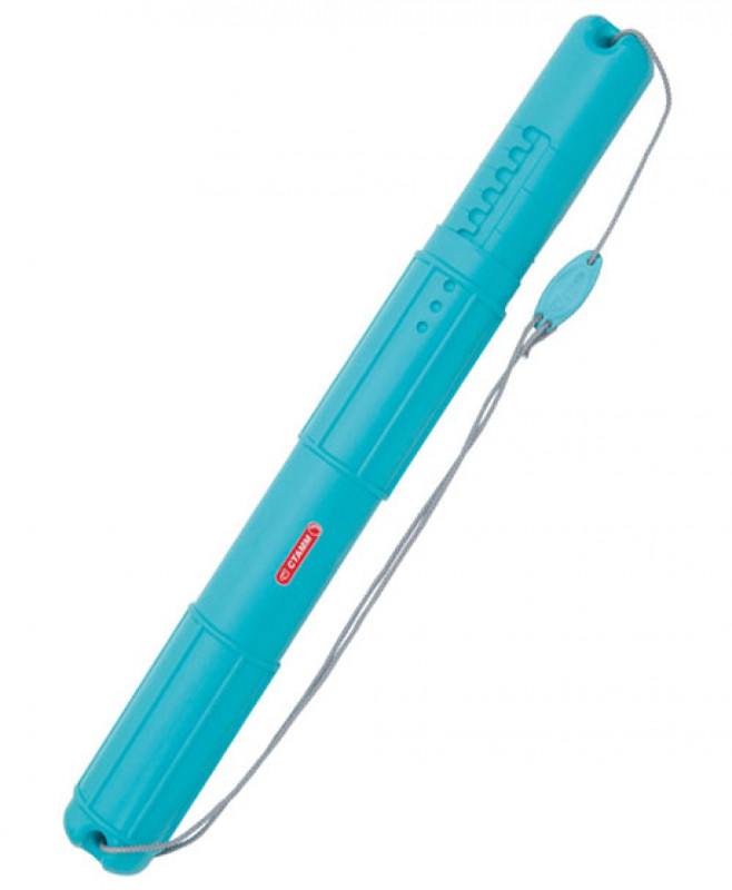 Тубус Стамм телескопический на шнурке D90мм L700-1100мм, бирюзовый