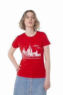 Футболка с видом главного здания МГУ имени М.В. Ломоносова