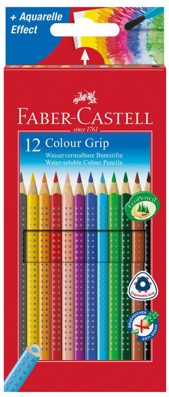Faber-Castell Набор цветных карандашей Grip 12 шт