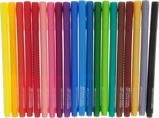 Фломастеры GRIP, набор цветов, в футляре, 20 цветов 2