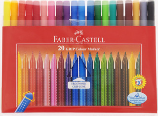 Фломастеры GRIP, набор цветов, в футляре, 20 цветов 3