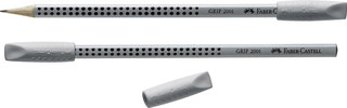 Faber-Castell Ластик-колпачок GRIP 2001 цвет серый 2 шт 2