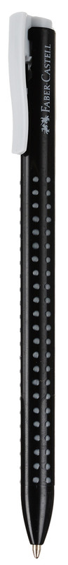 Ручка шариковая Faber-Castell Grip 2022, цвет корпуса: черный, серый
