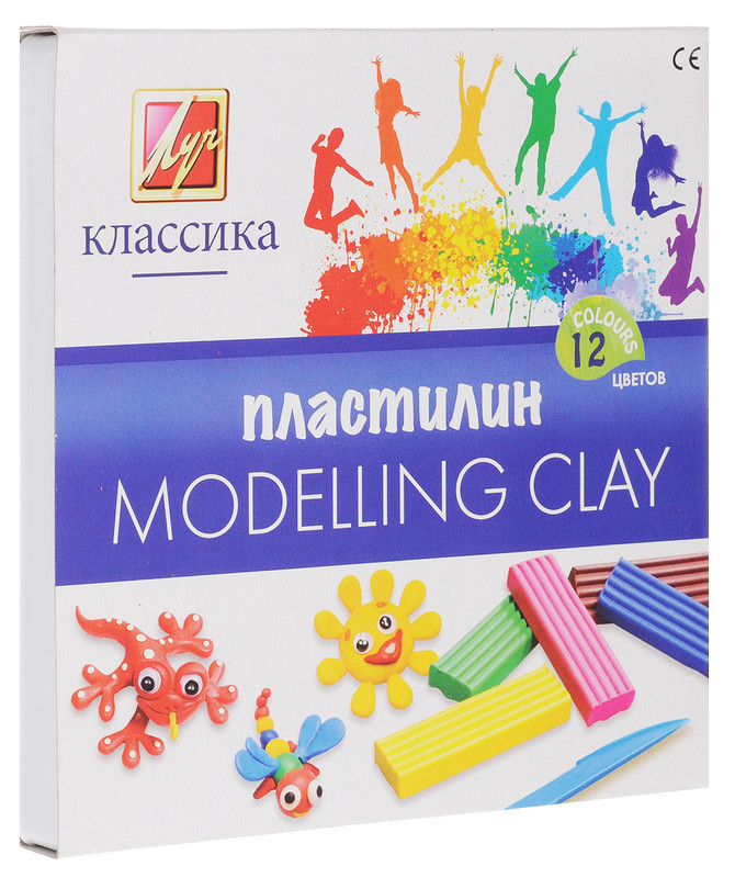 Пластилин Луч 'Классика', 12 цветов, 240 г