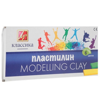 Пластилин Луч 'Классика', со стеком, 6 цветов