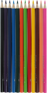 Цветные карандаши ArtBerry, трехгранные, 12 цветов 2