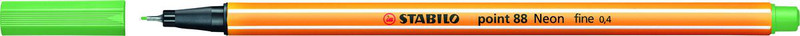 STABILO Ручка капилярная Point 88/033 неоновая зеленая