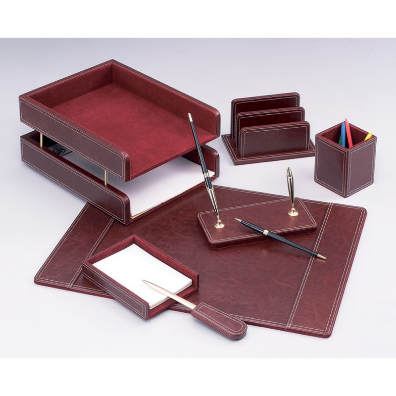 Настольный канцелярский набор Good Sunrise DR7W-1A, 7 предметов, цвет: бордовый