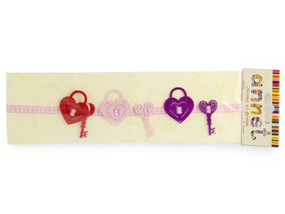 Лента из фетра 'Замки и ключи'