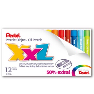Пастель масляная Pentel Arts Oil Pastels XXL, 12 цветов 