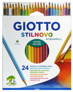 Giotto Набор цветных карандашей Stilnovo Acquarell 24 цвета 1