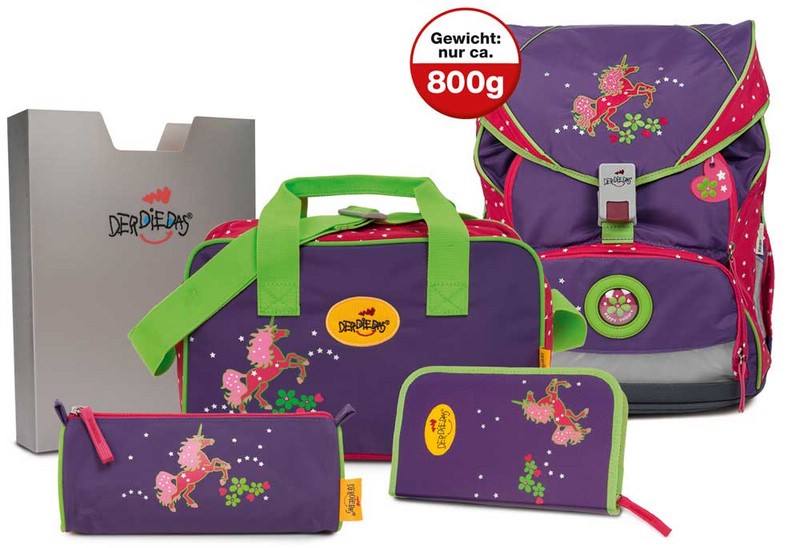 Ранец с наполнением DerDieDas Ergoflex Единорог