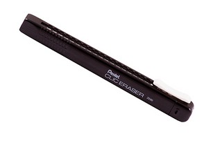Ластик-карандаш Pentel Clic Eraser ZE80, цвет черный 2