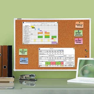 Доска пробковая 60 х 90 см Brauberg 3