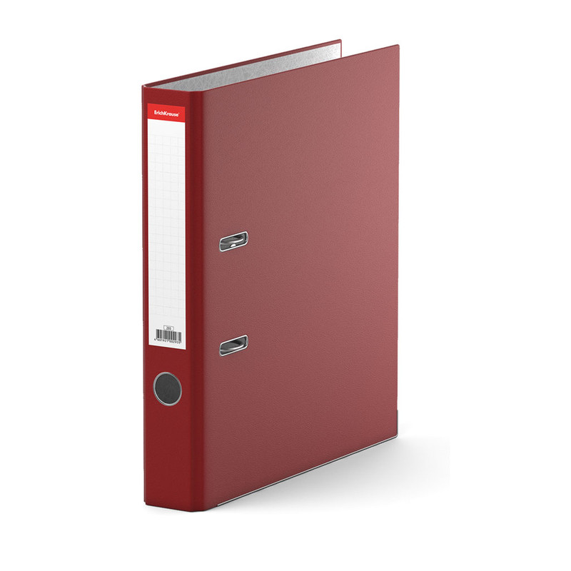 Файл архивный 'Стандарт', с рычажно-прижимным механизмом, 50 мм, бордовый ErichKrause