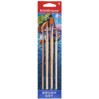Кисти для акварели и гуаши ArtBerry, синтетика, 4 шт ErichKrause 1