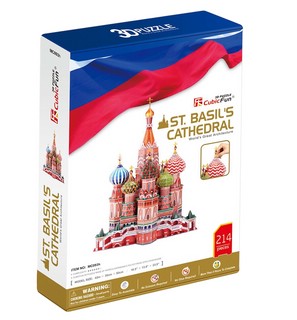 3D-пазл CubicFun Собор Василия Блаженного, 214 деталей 4