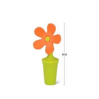 Пробка для бутылки силиконовая Цветок 9 см 4