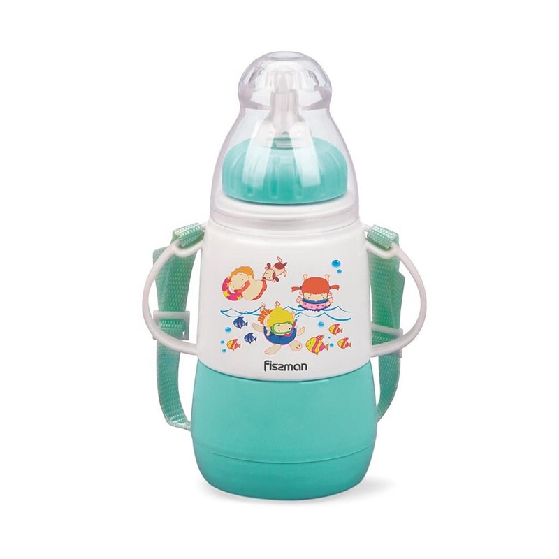 Бутылочка для кормления 150мл Ментоловая (пластик)