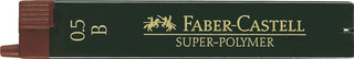Faber-Castell Грифель для механического карандаша Superpolymer B 0,5 мм 12 шт, цвет черный