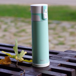 Термокружка 500 мл, аквамарин + белый, Fissman 9722 7