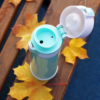 Термокружка 500 мл, аквамарин + белый, Fissman 9722 8