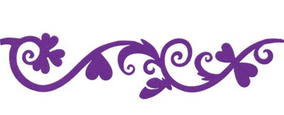 Тесьма декоративная ANNET из фетра, 1 м, темно сиреневый (B045)