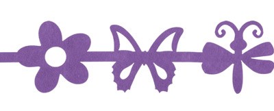 Тесьма декоративная ANNET из фетра, 1 м, сиреневый (F115)