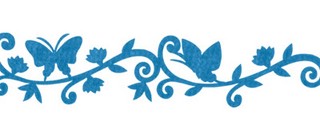 Тесьма декоративная ANNET из фетра, 1 м, голубой (G077)
