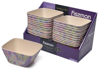 Миска FLOWER 14 см / 900мл, бамбуковое волокно, Fissman 9472 1